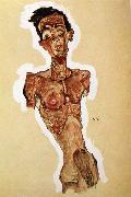 Egon Schiele Nude Self portrait Spain oil painting artist